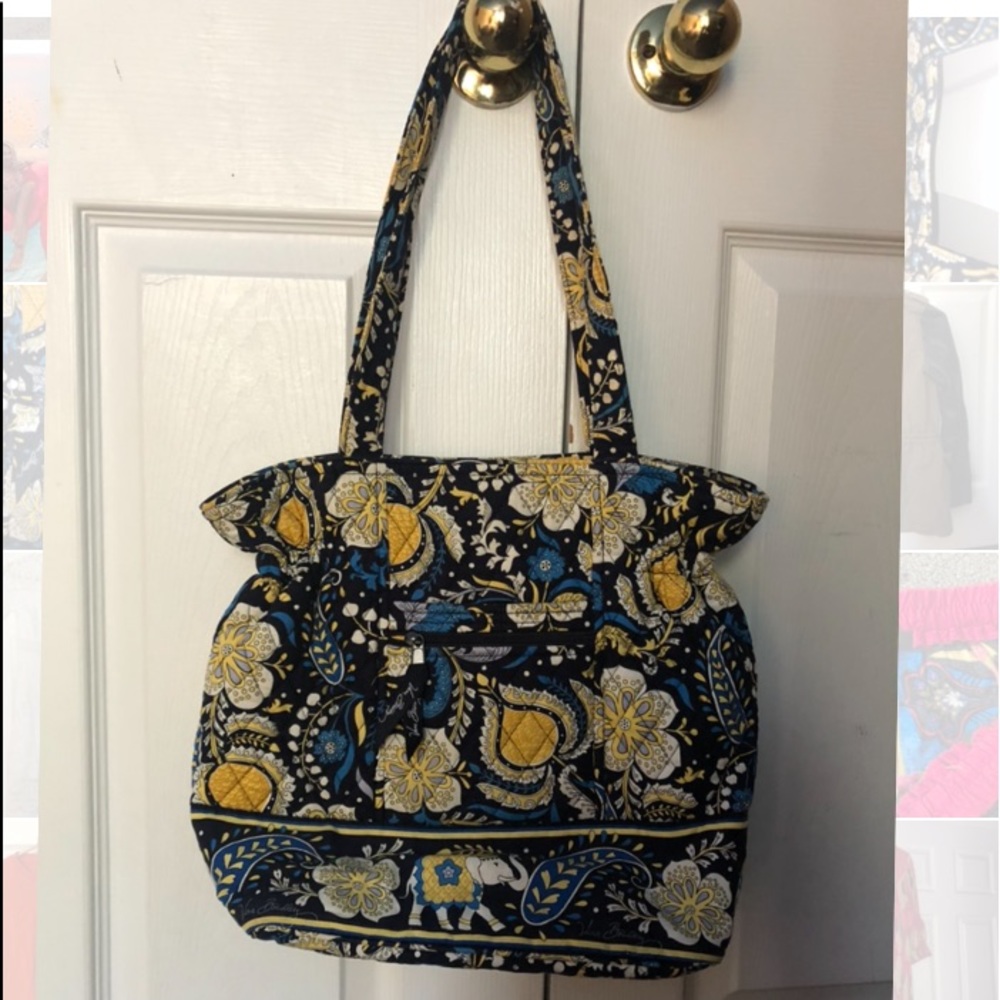 Vera Bradley  Laura bag tote Ellie blue sweetheart